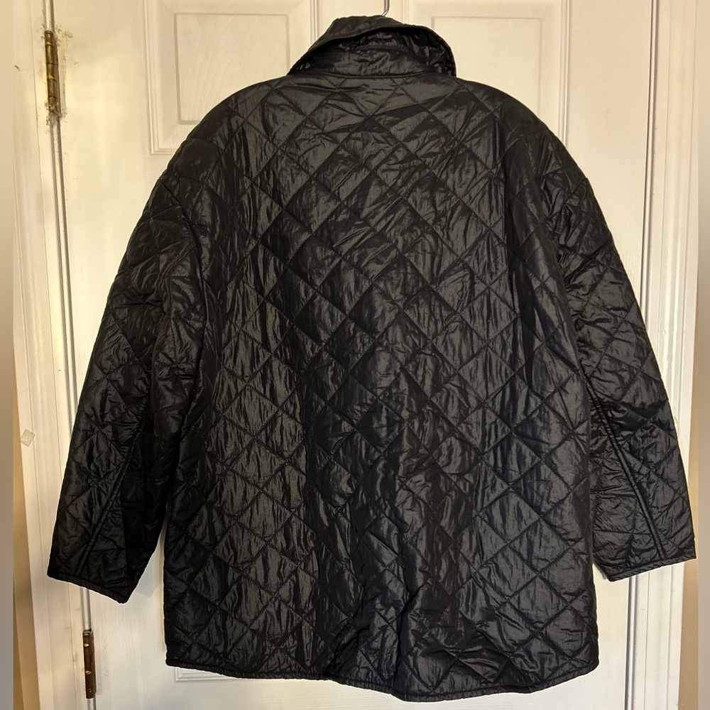 Banana Republic Black, Light Fill, Quilted Shirt jacket, Size M/L - Picture 3 of 7